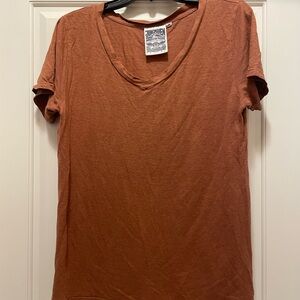 Jungmaven Women's Terra Cotta V-Neck Tee